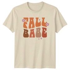 Camiseta Fall Babe Mujer Retro Estilo Genial Otoño Temporada Regalo Para Ella