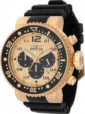 Reloj para hombre Invicta Pro Diver cronógrafo GMT cuarzo esfera dorada 48618