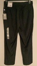 PANTALONES DE VESTIR JOSEPH ABBOUD para hombre - estilo GORAP - pierna recta delantera plana - negros 32x30