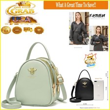 Bolso Bandolera Pequeño Mujer Cuero Sintético Elegante Cartera de Hombro Cartera