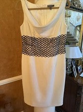 Vestido Mujer Bice Invierno Blanco 10 Nuevo