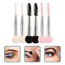 6 piezas esponjas de maquillaje para base cepillo de cejas aplicador de belleza