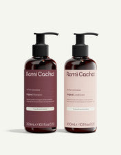 Champú y acondicionador de extensión de cabello Remi Cachet Duo - Cuidado profesional Remy