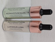 Makeup Revolution - Líquido de belleza - Escamas de sirena y luna luminosa - Paquete de 2