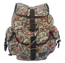 Mochila de búho con estampado de moda mochila escolar bolsa senderismo campamento camping mochila