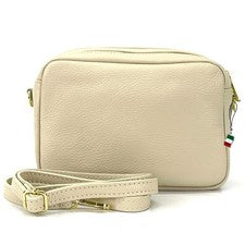 Florence Umhängetasche Damen Tasche Schultertasche Echtleder beige OTF809I