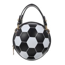 Adorable Bolso de Hombro Redondo de Fútbol Bandolera Bolso Mensajero Bandolera