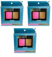 Pack de 3 - e.l.f. Aqua Beauty Aqua - Rubor y bronceador infundido con espejo elfo