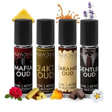 PERFUME PARADYSE Oriente Medio Oud Attar |Pack de 4,24 ml cada uno, Roll On.