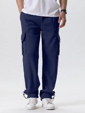 Pantalones deportivos G-Style EE. UU. para hombre de peso pesado polar de carga con bolsillo