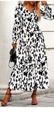 Vestido de manga larga de moda para mujer para primavera. Nuevo con etiquetas Talla XL