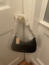 BOLSO DE HOMBRO MICHAEL KORS 35F3S4CU6L CORA NEGRO CON HERRAJES PLATEADOS PARA MUJER
