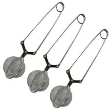 Juego de pinzas de té de acero inoxidable para té 17 x Ø4,5 cm huevo de té colador de té colador de especias colador té