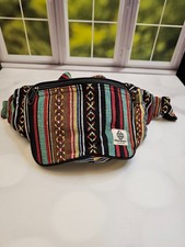 Riñonera unisex de cáñamo Freakmandu - Paquete de cintura hecha a mano estilo bandolera - NUEVA