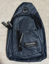 Mochila Bandolera Fashion Instinct Azul Unisex - Nueva en Paquete