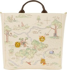 Bolso de Mano Loungefly Disney Winnie the Pooh Cien Acres Madera - WDTB3483 - Nuevo