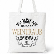 Bolso de Mano WEINTRAUB Casa del Apellido Algodón Idea de Regalo