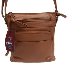 Bolso de hombro organizador de cuero genuino premium para mujer
