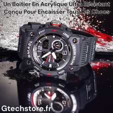 Montre Bracelet Numérique Étanche 5 Bars Idéale Pour La Natation Et Le Sport