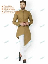 Ropa india hecha a mano Kurta camisa de moda para hombre Kurta algodón nuevo ...