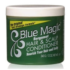 Blue Magic Cuidado del Cabello - Acondicionador Bergamota Cabello y Cuero Cabelludo 390 g Forma Anti Rotura