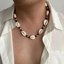 Collar Gargantilla Boho Concha Para Hombres Surfista Playa Collar Costero Hawaiano Joyería