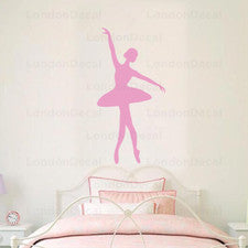 BAILARINA - Calcomanía de pared Pegatina Niños Dormitorio Hogar Habitación Desmontable (Tipo 3)