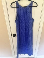 Vestido para mujer A New Day Target sin mangas halter crochet azul midi talla XXL NUEVO CON ETIQUETAS