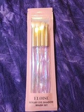 Juego de 4 brochas de sombra de ojos Eloise Beauty Prism sombra de ojos oro rosa vegano sellado