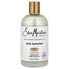 Aceite de coco 100 % virgen, champú de hidratación diaria, para todo tipo de cabello, 13 fl oz