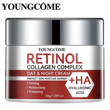 Crema hidratante para el cuidado facial con colágeno retinol hidratación profunda antienvejecimiento