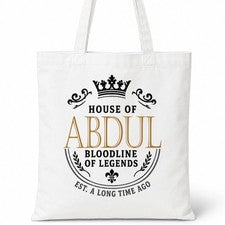 Bolso Shopper ABDUL Family Surname House Of Cotton