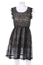 Vestido Sweet Girl encaje M negro NUEVO