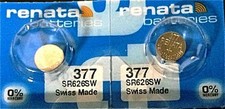 377 BATERÍAS RELOJ RENATA SR626SW SR626W (2 piezas) Nuevo Vendedor Autorizado