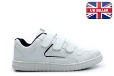 Dek Para Hombres Entrenadores con Cierre Táctil Para Hombre Zapatos con Cierre Táctil Informales Blanco Talla
