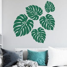 Pegatinas de pared Monstera hojas estampadas tropicales