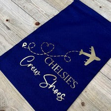 Bolsa de zapatos personalizada para tripulación | Bolsa de zapatos para tripulación de cabina | Bolsa para asistente de
