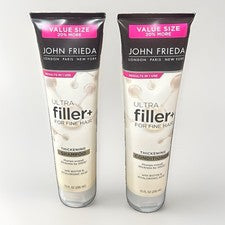 Champú y acondicionador espesante cabello fino John Frieda Ultra Filler, 10 oz. Cada