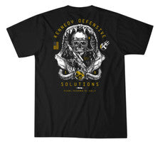 Camiseta estilo Howitzer para hombre Kennedy Defense militar gruñido MFG negra S-4XL
