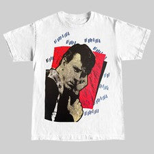 Camiseta Estilo Vintage Gene Vincent 'Be Bob A-Lula'