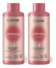 Paquete anti-frizz de tratamiento capilar japonés G Hair para cabello liso 34 fl oz 1000 ml