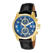 Reloj cronógrafo de cuarzo con esfera azul para hombre S. Coifman Heritage SC0307