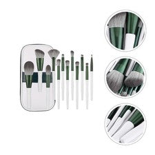 Juego de 12 brochas de maquillaje de belleza kits de brochas de base profesional con bolsa