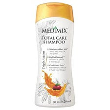 Champú Medimix Total Care para hidratar el cabello 100 ml
