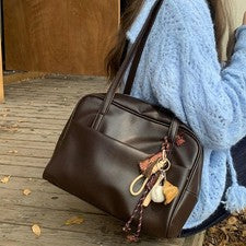 Bolso de hombro estilo coreano de gran capacidad para mujer vintage axilas