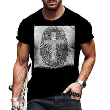 Camiseta Hombres Moda Gráfico Manga Corta Ropa Activa Aptitud Física Camiseta Informal