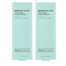 Suero facial de colágeno suave y lift Global Beauty Care: ácido hialurónico (paquete de 2)