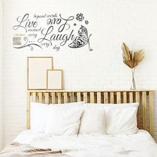 Calcomanía-Decoración,Pegatinas de Pared Extraíbles-Arte-Vinilo Cita Pegatina Mural Hogar Habitación