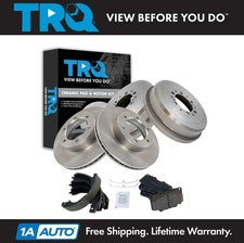 TRQ Front & Rear Brake Pad & Rotor Kit Ceramic For 92-95 4Runner 93-98 T100