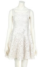 Vestido de cóctel patinador PÉ DE CHUMBO M = XS marfil NUEVO
